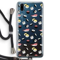 Sushi time: Huawei P20 Transparant Hoesje met koord