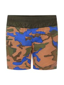 Moncler Enfant short à imprimé camouflage - Vert