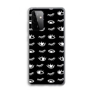 Eye pattern #3: Samsung Galaxy A72 Transparant Hoesje