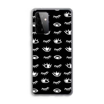 Eye pattern #3: Samsung Galaxy A72 Transparant Hoesje