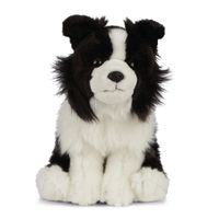Pluche Border Collie honden knuffel 20 cm speelgoed   -