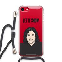 Let It Snow: iPhone SE 2020 Transparant Hoesje met koord
