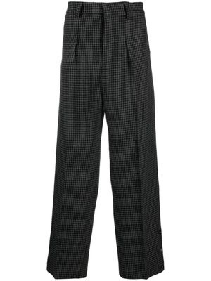 Nanushka pantalon Wilco à motif pied-de-poule - Noir