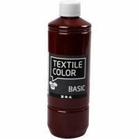 Creativ Company Textielkleur, bruin, 500 ml/ 1 fles