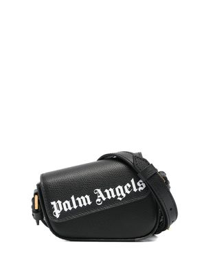 Palm Angels mini sac à bandoulière Crash à logo imprimé - Noir