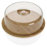 Bakje met deksel Versa Transparant Bamboe polyestyreen Hout MDF