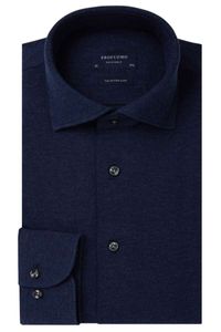 Profuomo Originale Slim Fit Jersey shirt Marine, Melange