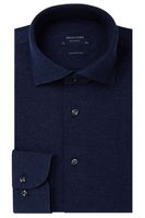 Profuomo Originale Slim Fit Jersey shirt Marine, Melange - thumbnail