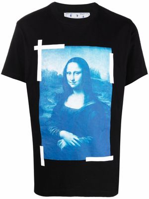 Off-White t-shirt Monalisa à design ajustée - Noir