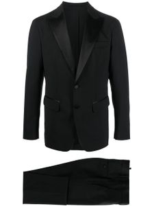 DSQUARED2 costume en laine vierge à veste à simple boutonnage - Noir