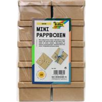 Doos karton Folia mini 7,5x7,5x4,5cm 10 stuks kraft