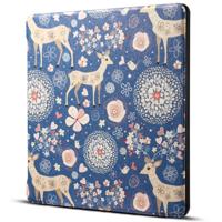 Dibase for Amazon Kindle Oasis 2017 7 inch Reindeer Blue Print Horizontal Flip PU Leather Protective Case
