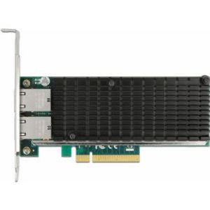 Delock 88505 PCI Express x8-kaart 2 x RJ45 10 Gigabit LAN X540