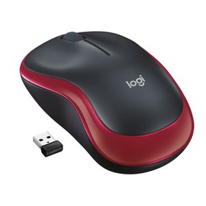 Logitech M185 Muis Radiografisch Optisch Rood 3 Toetsen 1000 dpi