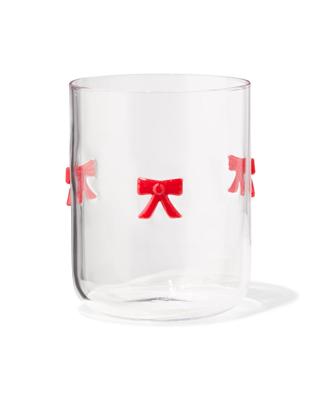 HEMA Waterglas 380ml met figuurtje strik