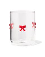 HEMA Waterglas 380ml met figuurtje strik HEMA Waterglas 380ml met figuurtje strik