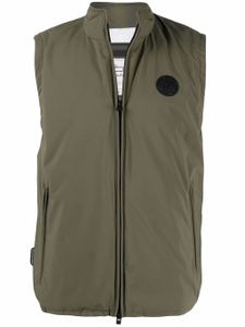 Woolrich gilet matelassé à patch logo - Vert