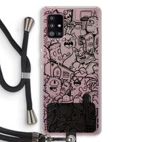 Vexx Black City : Samsung Galaxy A51 5G Transparant Hoesje met koord