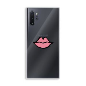 Kusje: Samsung Galaxy Note 10 Plus Transparant Hoesje