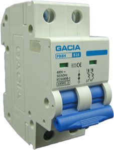 GACIA installatieautomaat M80/PB8H-2B63 2p B63 10kA