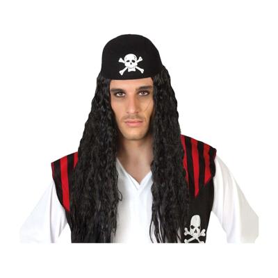 Pruik Zwart Piraat