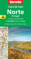 Wegenkaart - landkaart 1 Norte de Portugal - Noord Portugal | Turinta Wegenkaart - landkaart 1 Norte de Portugal - Noord Portugal | Turinta