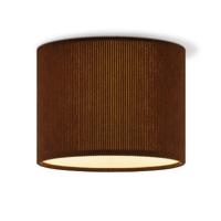 Corduroy Plafondlamp - Cilinder - Karamel - Scandinavische stijl - ø22 x 17 cm - E27 Fitting - Geschikt voor Woonkamers en slaapkamers
