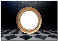 Barokspiegel® Made in Italy Ronde spiegel Perla Goud Aanbieding!
