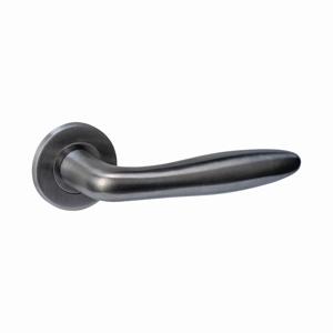 Intersteel DeurklinkQ 03 op rond rozet antraciet - 1329.102302