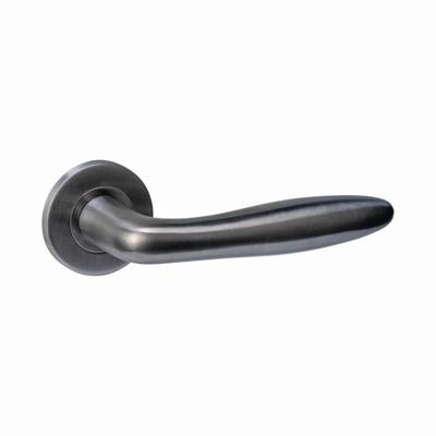 Intersteel DeurklinkQ 03 op rond rozet antraciet - 1329.102302
