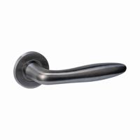 Intersteel DeurklinkQ 03 op rond rozet antraciet - 1329.102302