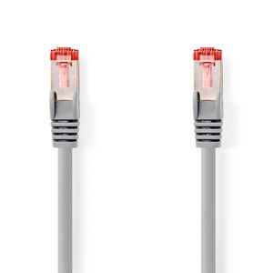 Nedis CAT6 Netwerkkabel | RJ45 Male | RJ45 Male | S/FTP | 20.0 m | Rond | LSZH | Grijs | Label - CCGL85221GY200