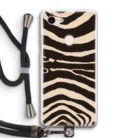 Arizona Zebra: Pixel 3 Transparant Hoesje met koord