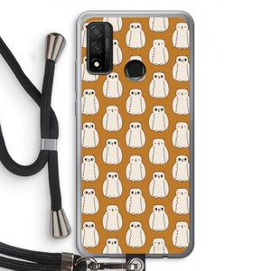 Uilen: Huawei P Smart (2020) Transparant Hoesje met koord