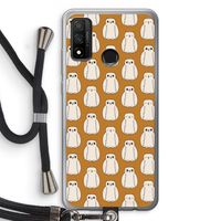 Uilen: Huawei P Smart (2020) Transparant Hoesje met koord
