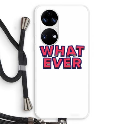 Whatever: Huawei P50 Transparant Hoesje met koord