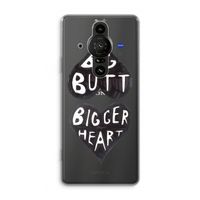 Big butt bigger heart: Sony Xperia Pro-I Transparant Hoesje