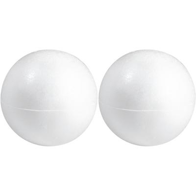 Piepschuim hobby vorm - 2x - bol - 30 cm - DIY knutsel figuren - halve schalen