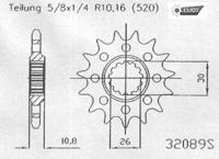 ESJOT Sprocket 520 16z racing