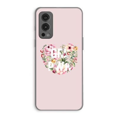 GRL PWR Flower: OnePlus Nord 2 5G Transparant Hoesje