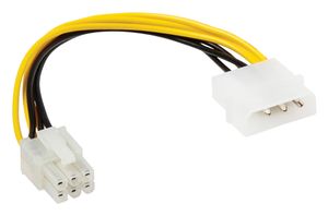 Bandridge Interne Stroomkabel Molex Male - PCI Express Female 0.20 m