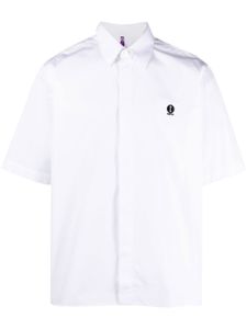 OAMC chemise imprimée à logo brodé - Blanc