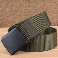 YKK 3.8cm breed buiten paardrijden wandelen sport Casual stijl multifunctionele Nylon taille gordel (leger-groen)