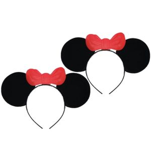 2x stuks diadeem Minnie met strik