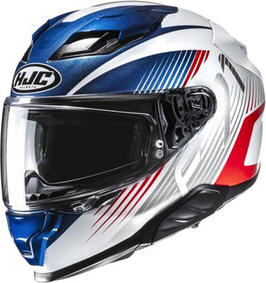 HJC F71 Catos, Integraalhelm, Wit Blauw Rood