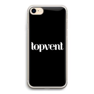 Topvent Zwart: iPhone 7 Transparant Hoesje