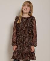 ruche jurk met all-over print ruche jurk met all-over print