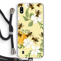 No flowers without bees: Samsung Galaxy A10 Transparant Hoesje met koord