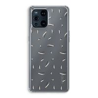 Hipster stripes: Oppo Find X3 Pro Transparant Hoesje