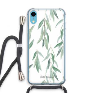 Branch up your life: iPhone XR Transparant Hoesje met koord